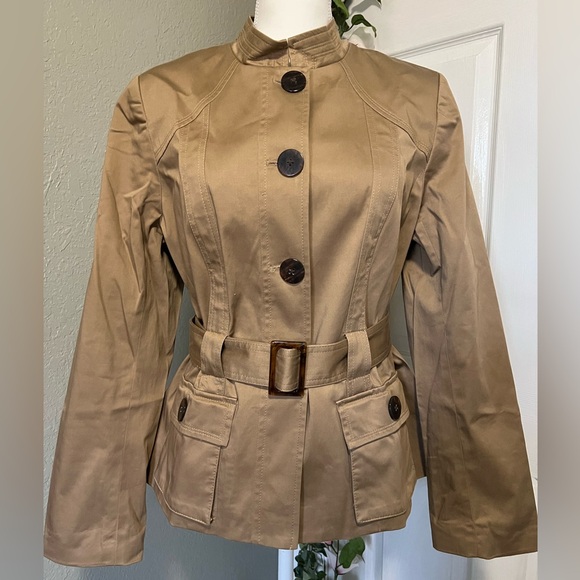 💫NWT Vintage Khaki utility - cargo style Jacket cotton jacket - Picture 1 of 12